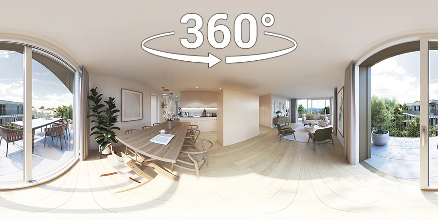 Arkitektonisk animasjon og 360 visning
