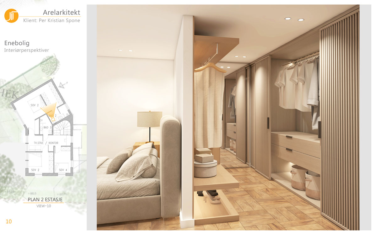 Moderne enebolig i Oslo med store vindusflater og trepanel