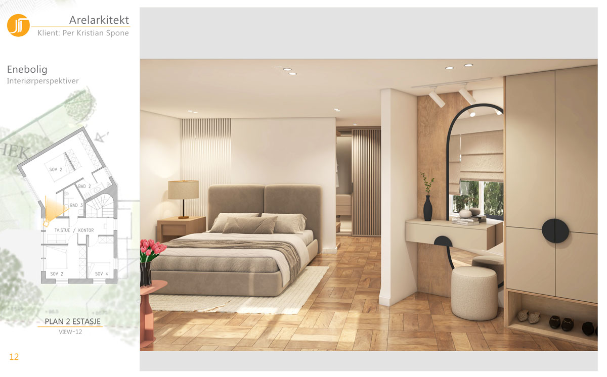 Moderne enebolig i Oslo med store vindusflater og trepanel